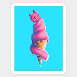 Ice cream kitty Magnet